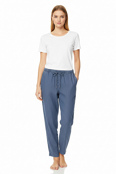 Esmara Dámské Chino Kalhoty Modré Second Hand Vel. 34