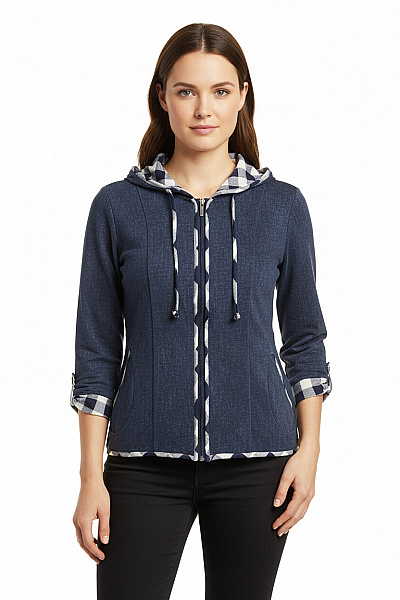 Dámská Mikina Modrá Vel. 40