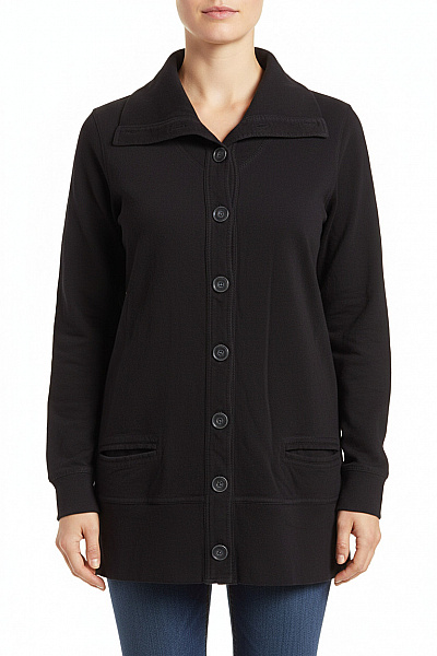 Dámská Mikina Rozepínací Černá