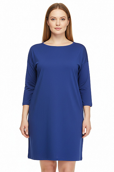 Tričkové  Šaty Modré Vel. XXL