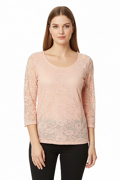  Halenka Jednobarevná Růžová Amisu Vel. M