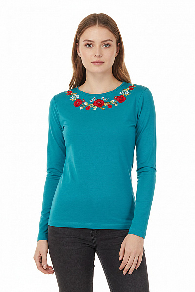 Dámské Tričko S Potiskem Modré