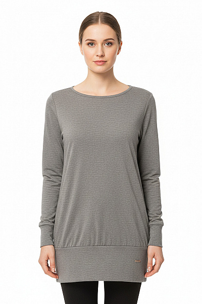 Jednoduché Dámské Tričko Šedé Vel. L