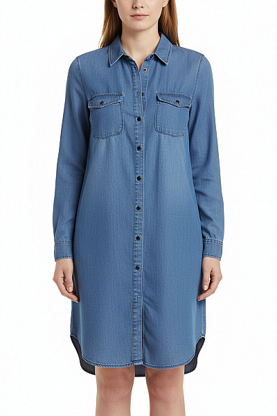 VERO MODA Džínové  Šaty Modré Vel. M