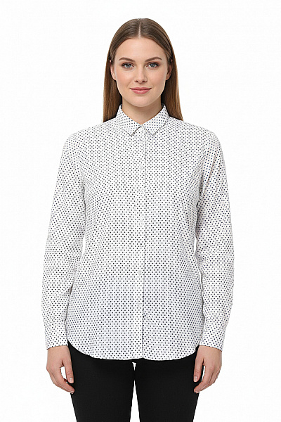 TIMEOUT BRAND Dámská Košile Černobílá Vel. XL