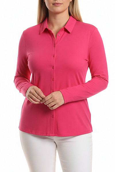 Zabaione Letní Dámská Košile Růžová Vel. XL