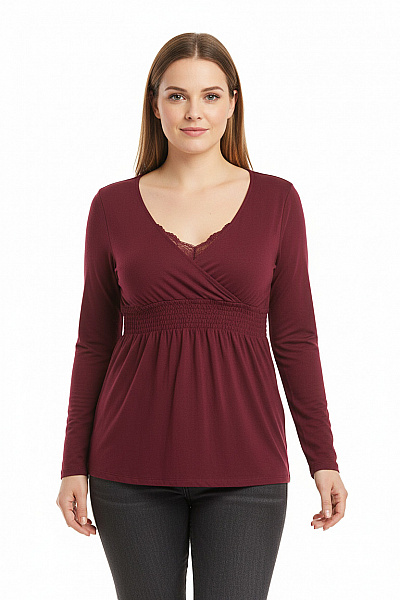 Dámské Tričko Fialové CHEROKEE Vel. L