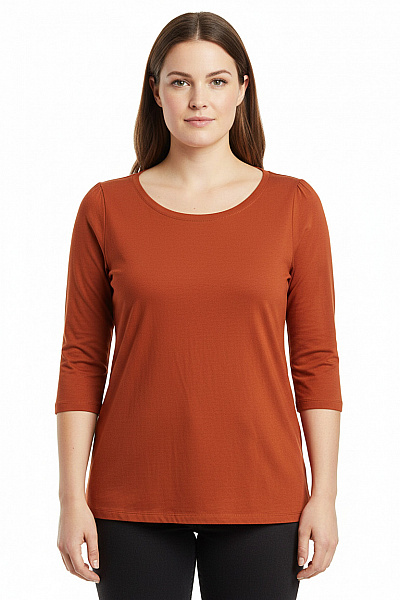 Dámské Tričko Oranžové Esmara Second Hand Vel. XL