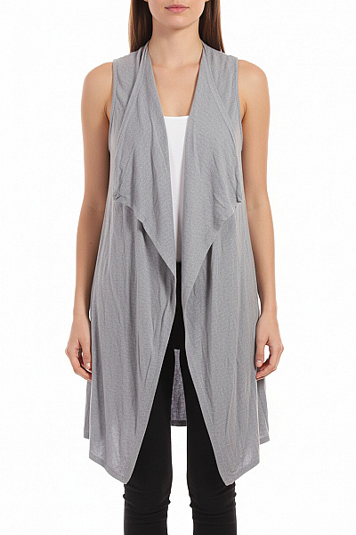 GEORGE. Dlouhá Dámská Vesta Modrá Vel. 42