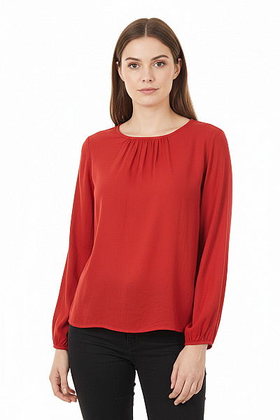  Halenka Jednobarevná Červená Canda Vel. 34