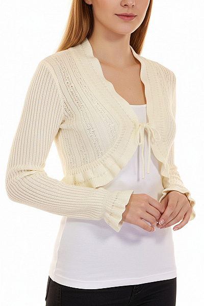 Dámské Bolerko Bílé Second Hand