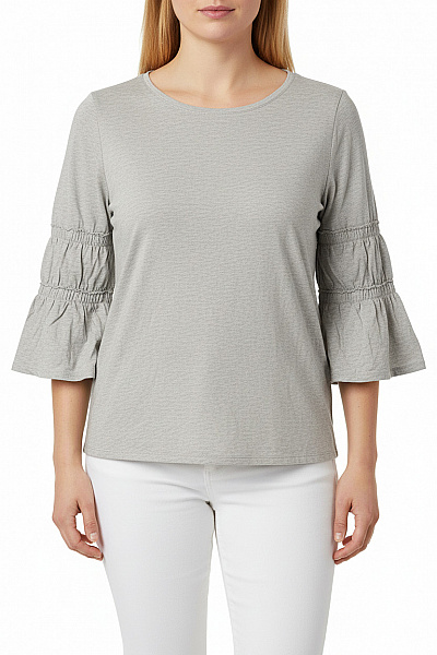 TU  Jednoduché Dámské Tričko Šedé Second Hand Vel. 22