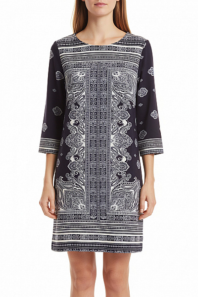 Tričkové  Šaty Modré MANGO Vel. S