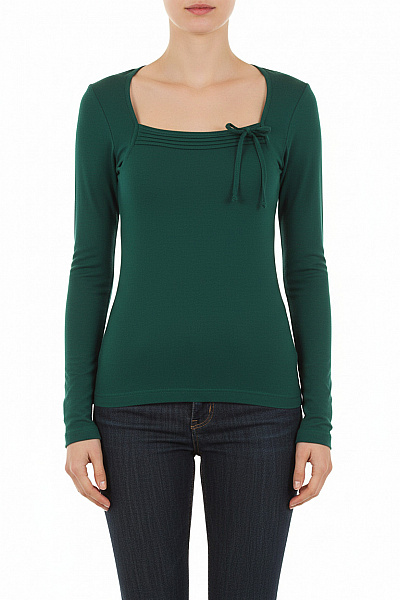 Jednoduché Dámské Tričko Zelené Yendi Vel. M/L