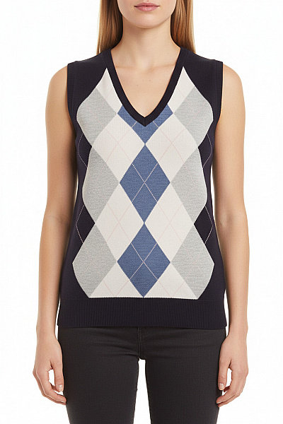 Kratká Dámská Vesta Barevná