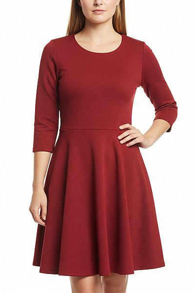 Terranova Společenské  Šaty Vínová Vel. M