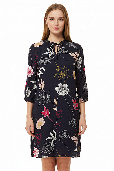 S.OLIVER  Šaty S Květinovým Potiskem Barevné Vel. 38