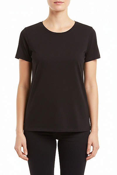 Jednoduché Dámské Tričko Černé Vel. L