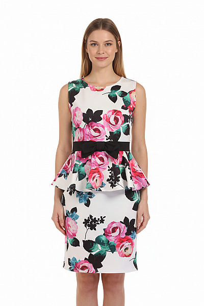  Šaty S Květinovým Potiskem Barevné Quiz Vel. 42