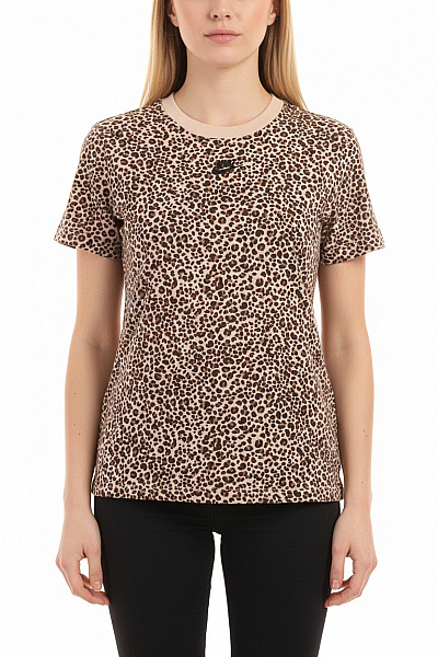 Sportovní Dámské Tričko Hnědé Nike Vel. M