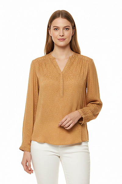  Halenka Jednobarevná Hnědá PROMOD