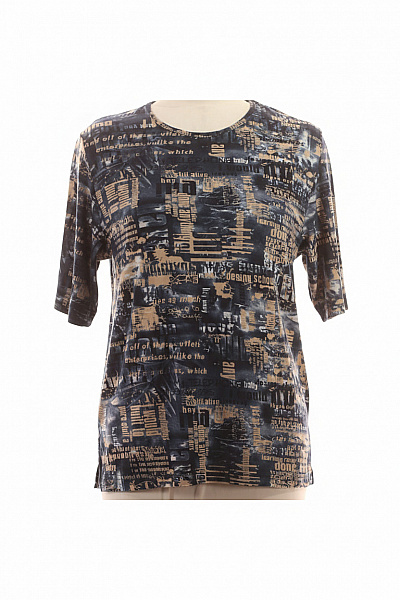 Dámské Tričko S Potiskem Modré Vel. M