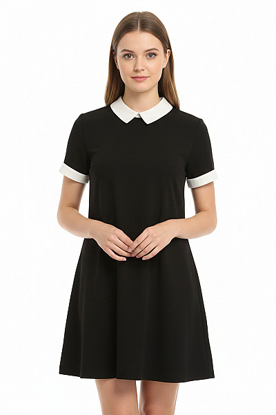 Shein Dívčí Šaty Černá