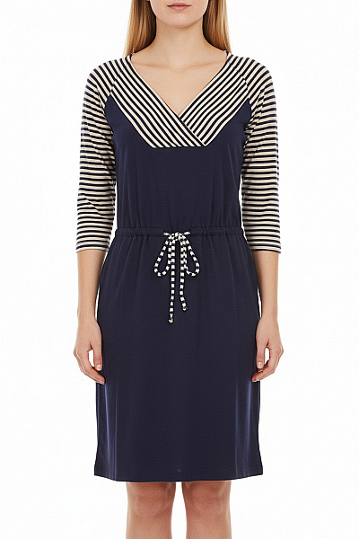 Tričkové  Šaty Modré INFINITE Vel. 40