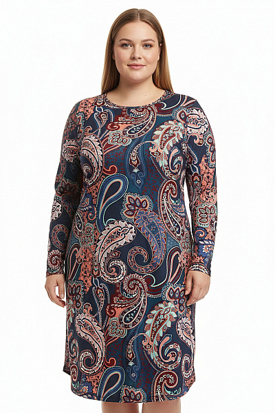  Šaty S Květinovým Potiskem Barevné Second Hand Vel. XXL