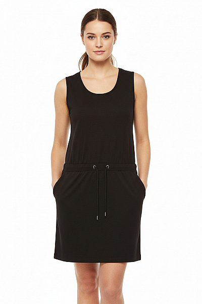 Tričkové  Šaty Černé Second Hand Vel. L