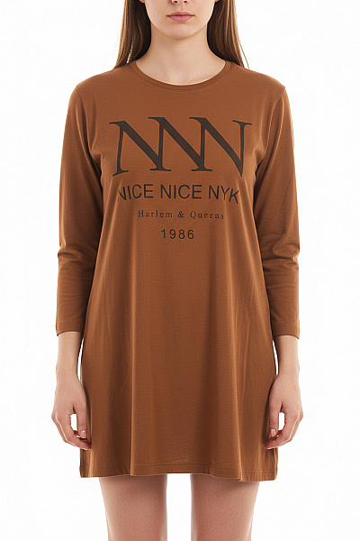 Bershka Dámské Tričko Hnědé Second Hand Vel. XS