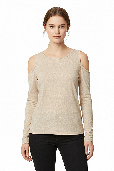 Dámské Tričko Béžové New Look Vel.  42