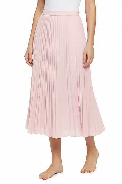 Amisu Dlouhá  Sukně Růžová Second Hand Vel. 34