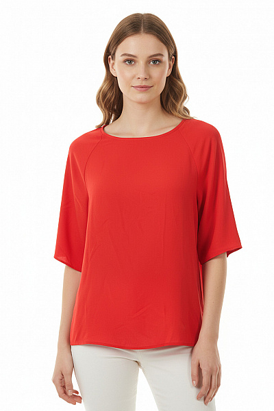 Halenka Červená MANGO Second Hand Vel. S