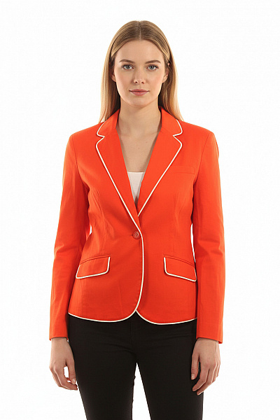 CHRISTINE LAURE Dámské Sako Oranžové Vel. 42
