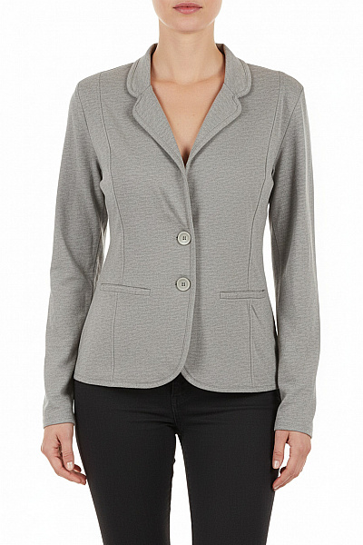 Terranova Šedé Vypasované Sako Ležérní Na Běžné Nošení Moderní Velikost L