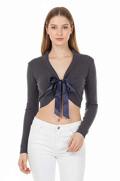 Dámské Bolerko Spandexové Modré Second Hand