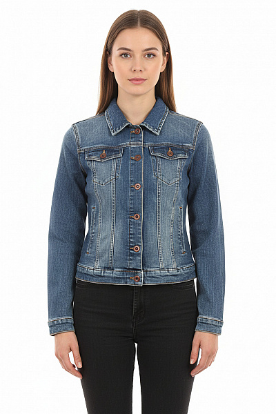 Dámská Přechodné Bundy Modrá CLOCKHOUSE Vel. 38