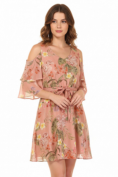 Numoco Šaty Růžové Vel. L