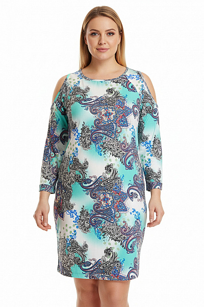 Šaty Modré Second Hand Vel. 36/38