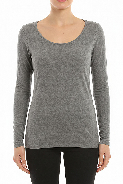 Esmara Jednoduché Dámské Tričko Šedé Second Hand Vel. M