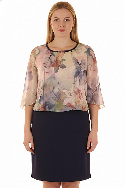 Botega Elena  Šaty S Květinovým Potiskem Barevné Vel. 46