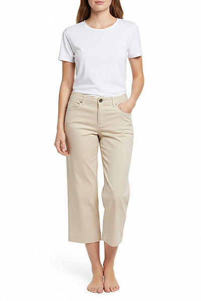 Dámské Kalhoty Béžové Vel. 42