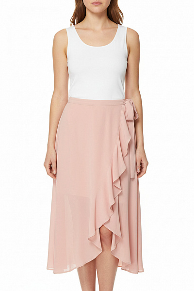 Amisu Dlouhá  Sukně Růžová Vel.  40