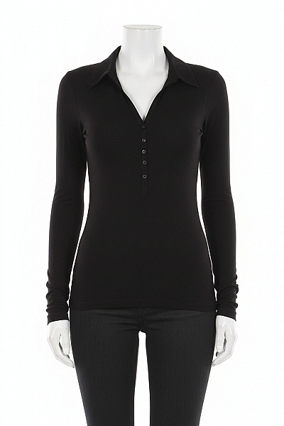 Dámské Polo Tričko Černé Vel. S