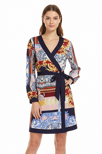 Šaty Barevné Lipsy Second Hand Vel. 32