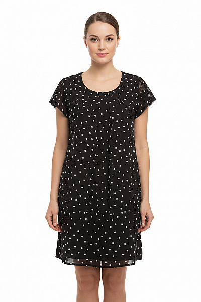 Tričkové  Šaty Černé Vel. 38