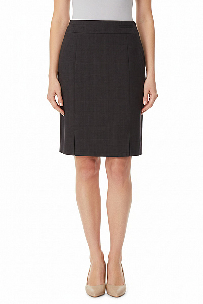 Sukně Vlněná Šedá Austin Reed