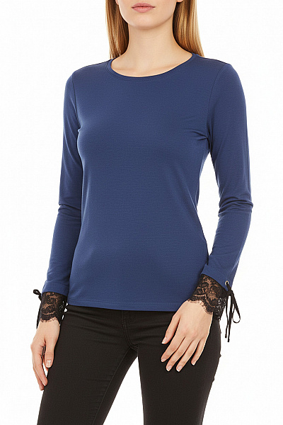  Halenka Pletená Modrá Orsay Second Hand Vel. M