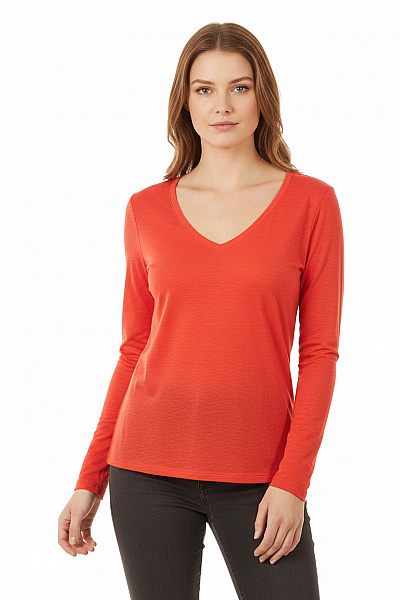 Halenka Lněná Červená Vel. M